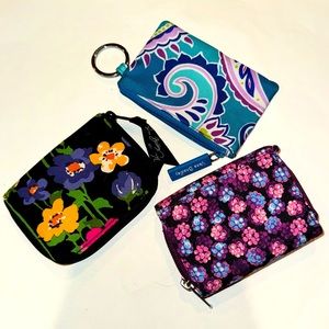 3x Vera Bradley Wallets